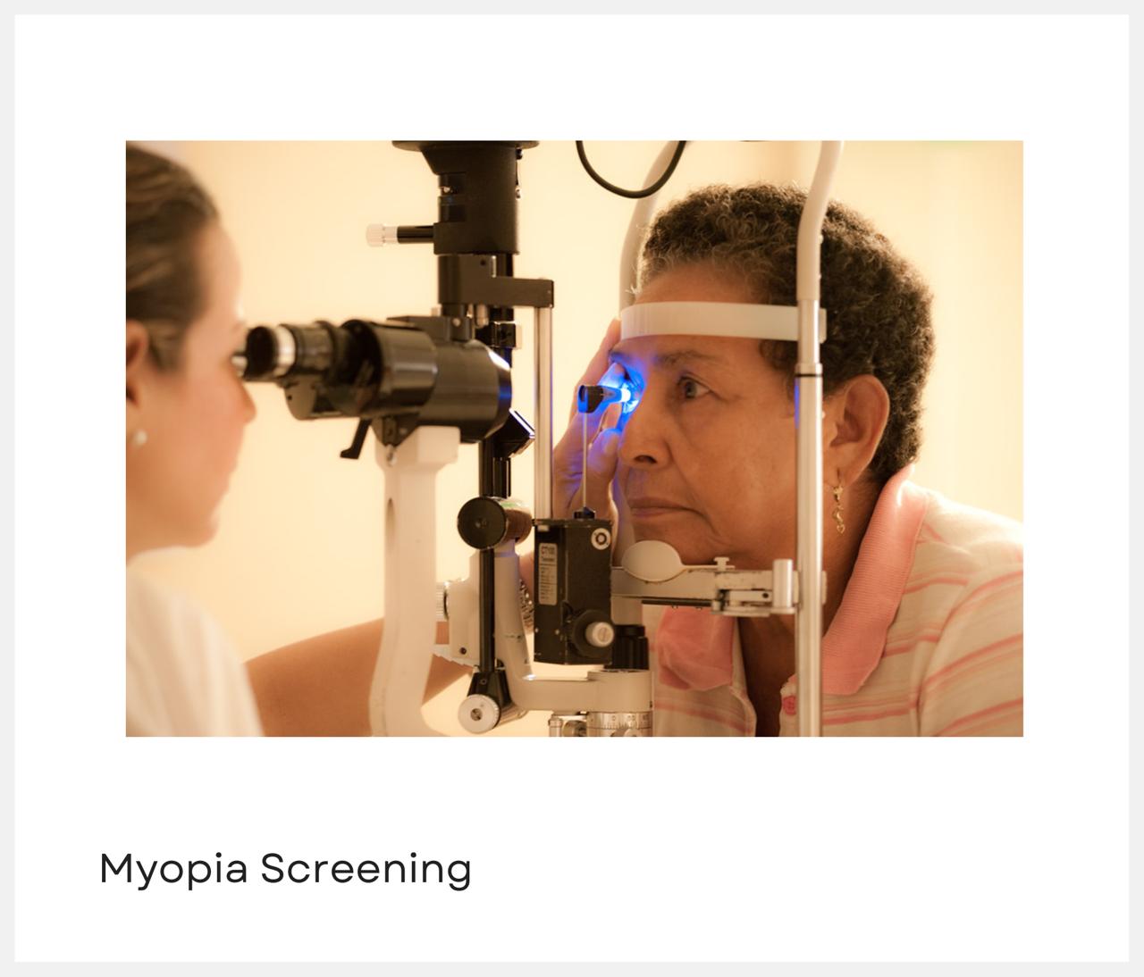 myopia screening services